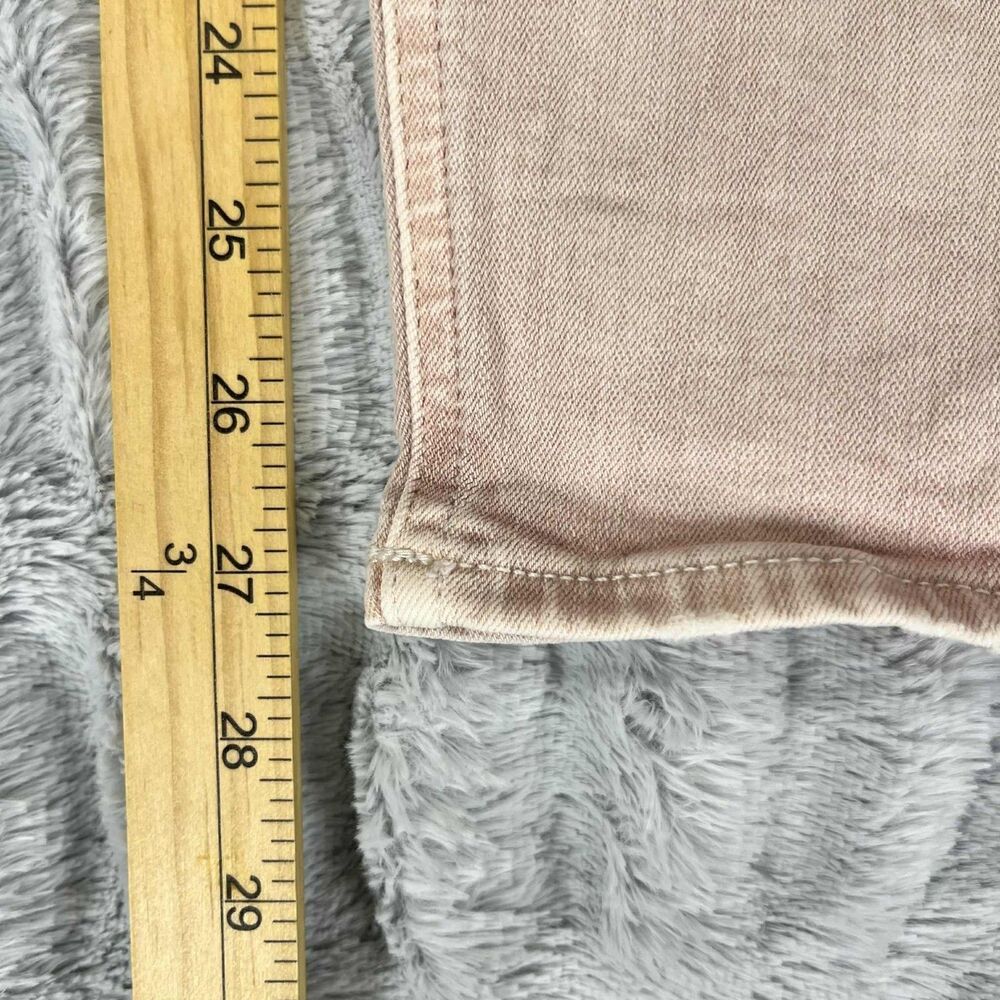 Express Jeans Women 6R High Rise Ankle Legging Skinny Stretch Denim Pink Pastel - Picture 8 of 9